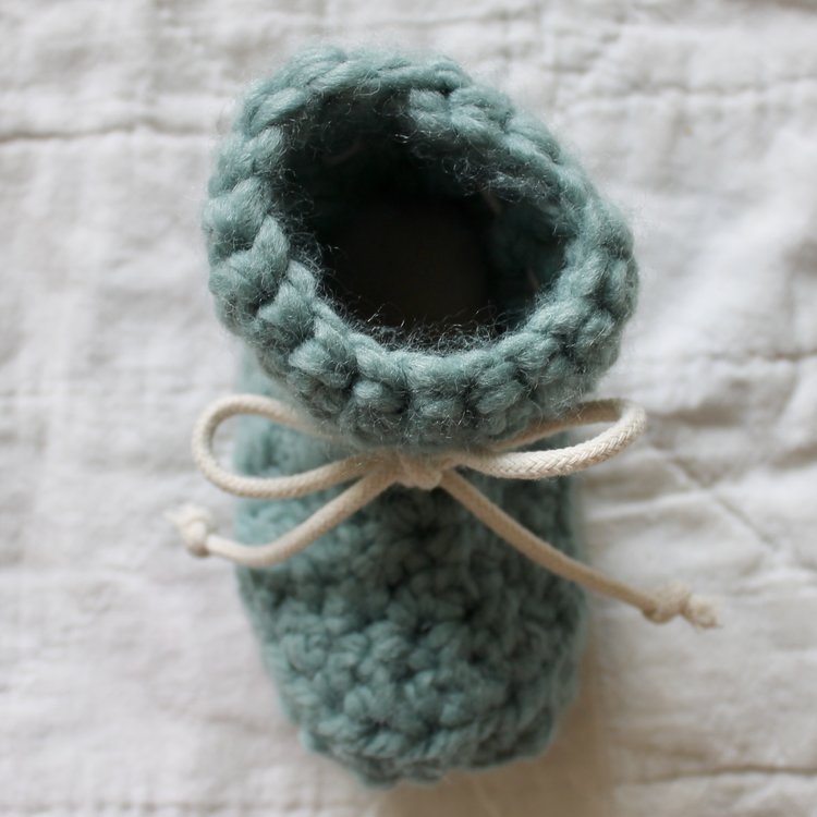 Juno Crochet Juno Sheepskin Slipper Teal