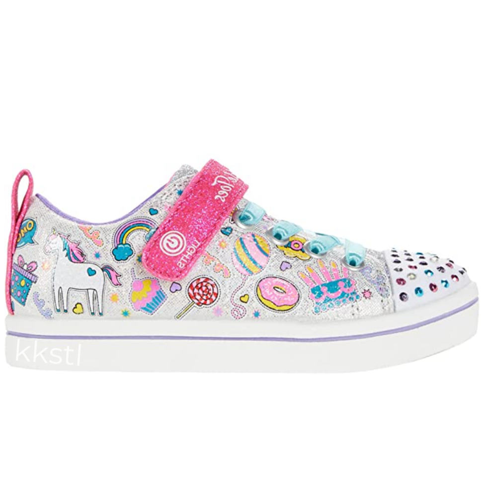 skechers sparkle tennis shoes