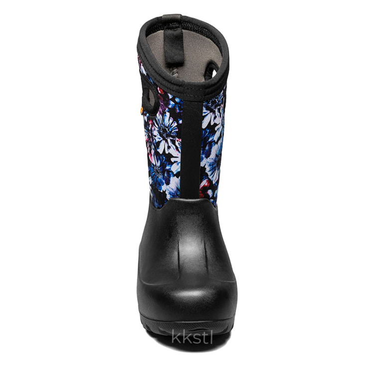 Bogs Bogs Neo-Classic Real Flowers Black Multi