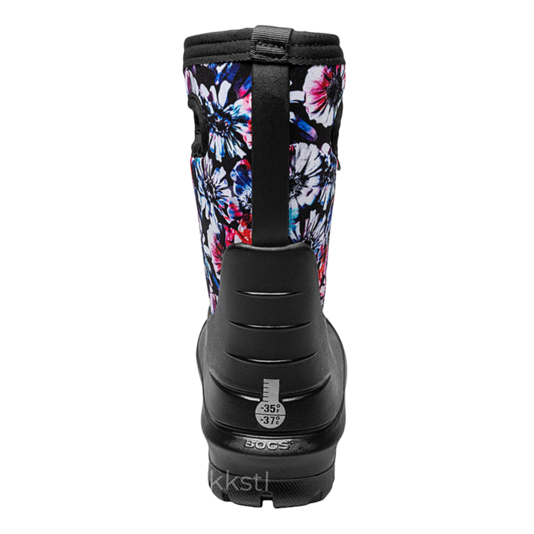 Bogs Bogs Neo-Classic Real Flowers Black Multi