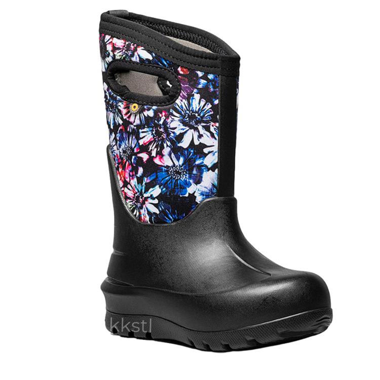Bogs Bogs Neo-Classic Real Flowers Black Multi