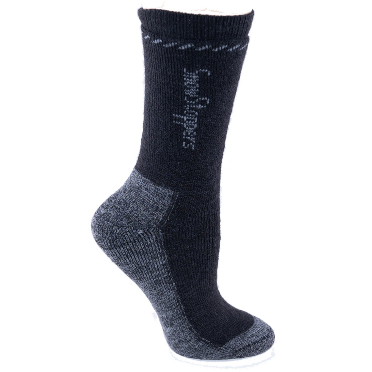 Snow Stoppers Snow Stoppers Alpaca Wool Socks Black/Grey