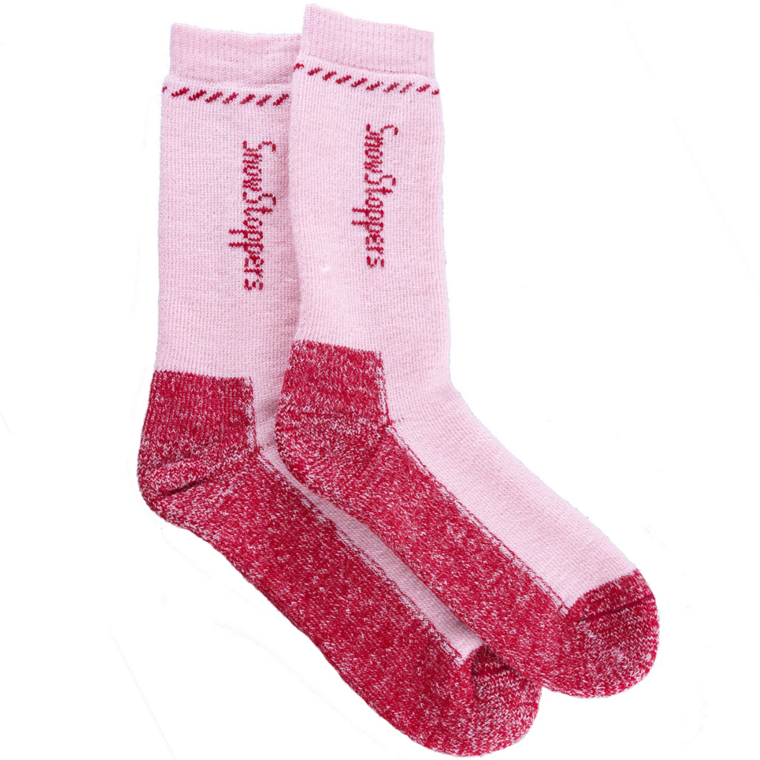 Snow Stoppers Alpaca Wool Socks Pink/Red - Kids Gear in Canada - Kiddie  Kobbler St Laurent