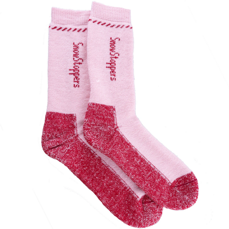 Snow Stoppers Snow Stoppers Alpaca Wool Socks Pink/Red