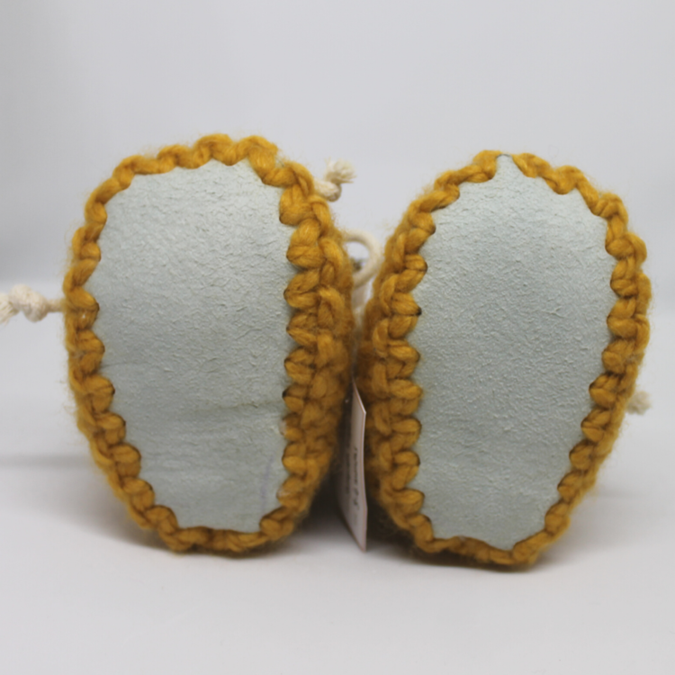Juno Crochet Juno Sheepskin Slipper Mustard