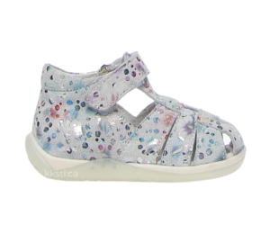 Falcotto Livingston Flowery White Kids Shoes in Canada Kiddie Kobbler St Laurent