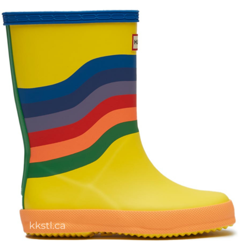 Hunter Kids First Classic Wiggle Rainbow Boot