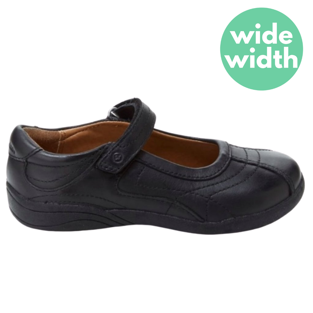 Stride Rite Claire WIDE Black - Kids Shoes in Canada - Kiddie Kobbler ...