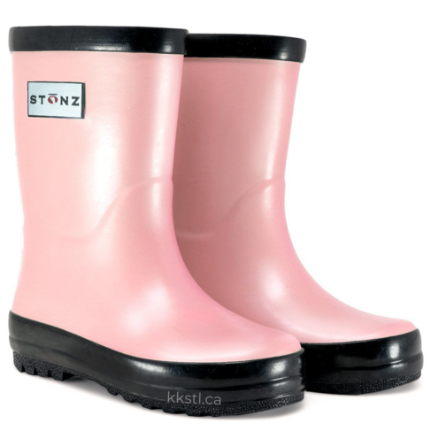 Stonz Rain Boots Metallic Haze Pink (Toddler 7)