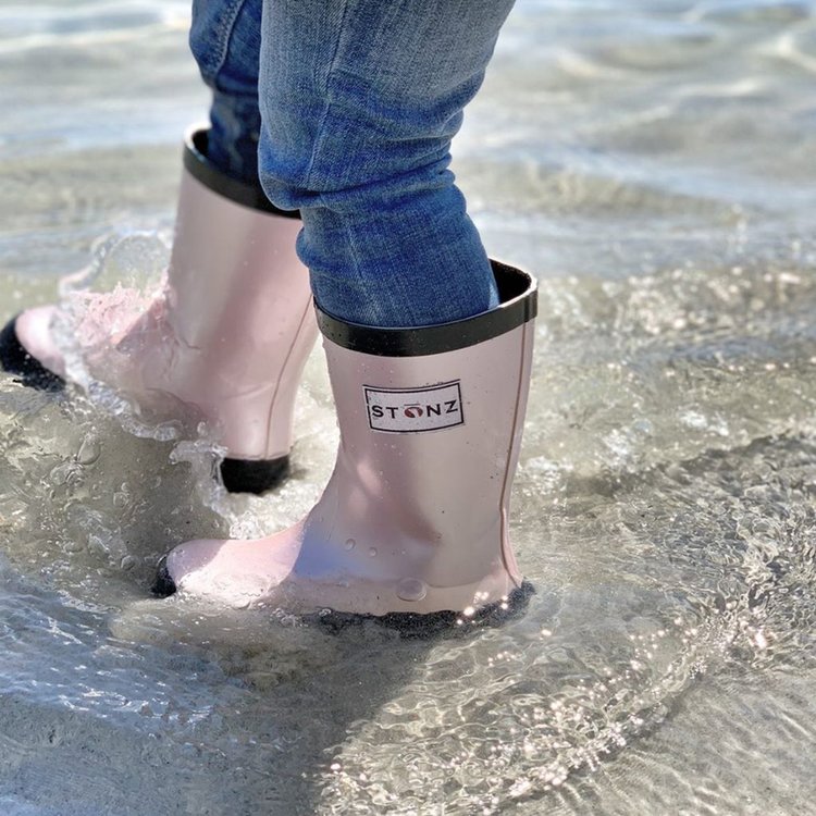 Stonz Stonz Rain Boots Metallic Haze Pink