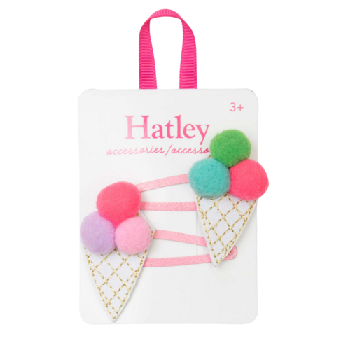 Hatley Pom Pom Cones Snap Clips