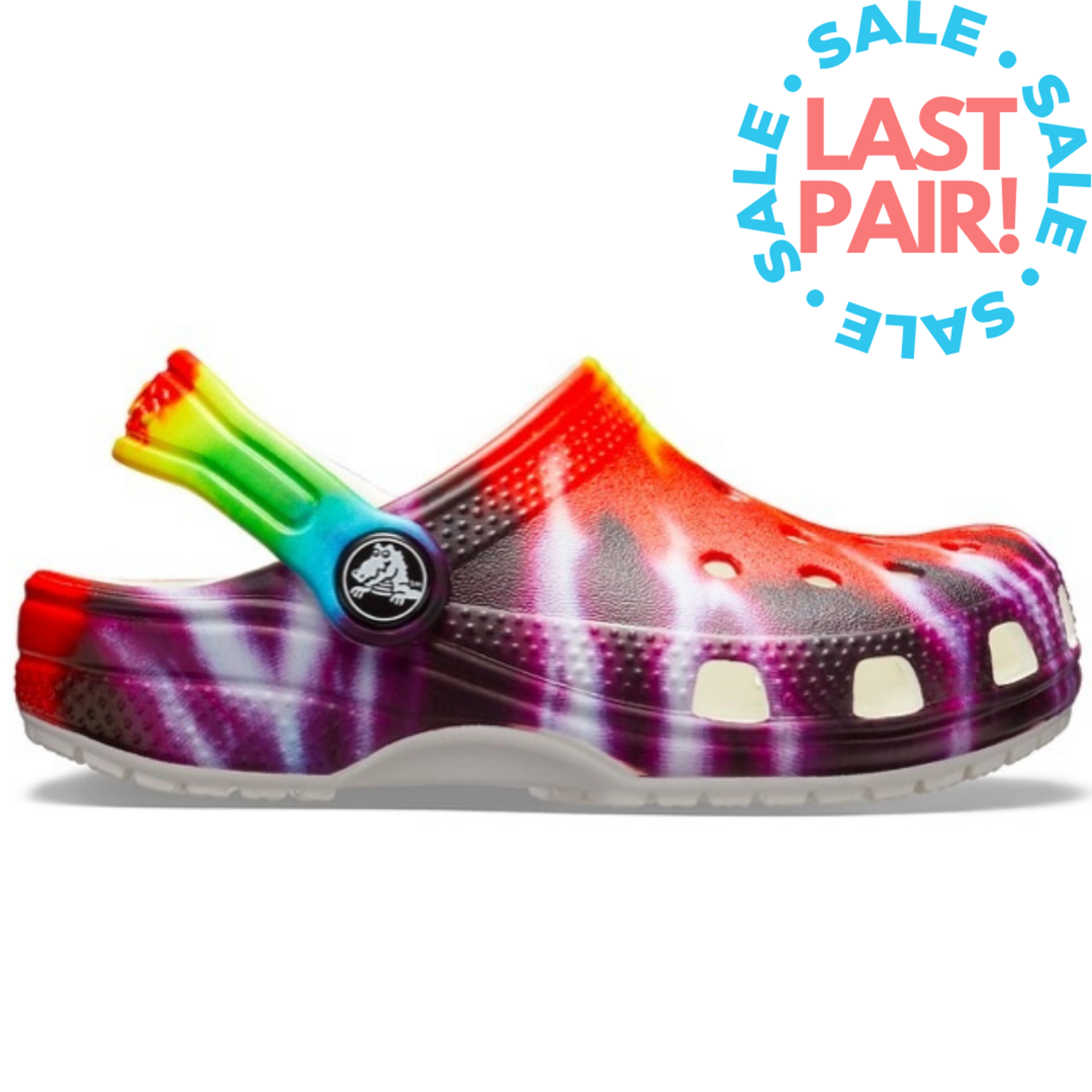 Rainbow Bling Crocs