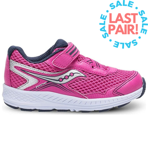 Saucony Ride 10 Jr Pink/Silver (Toddler 5.5)