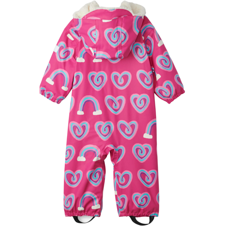 Hatley Hatley Twisty Rainbow Hearts Sherpa Lined Bundler