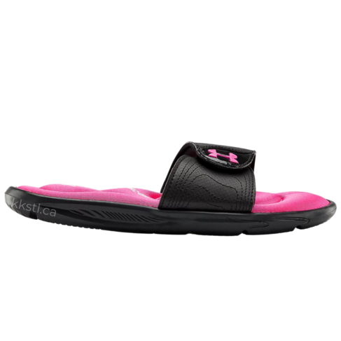 Under Armour Ignite VI Slide Black/Pink (Child 2 + Youth 4)