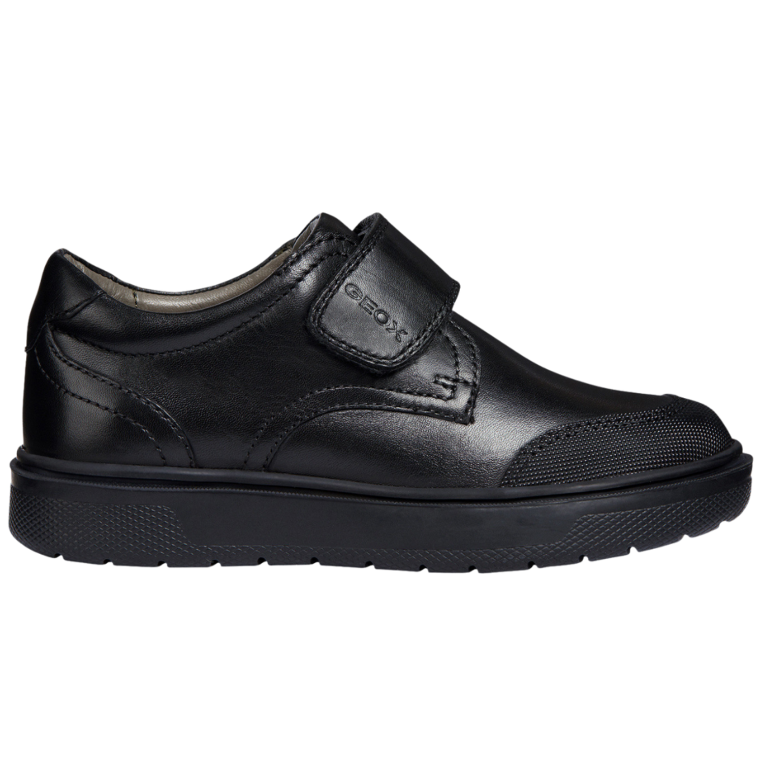 Geox J Riddock Black Scuff Toe Kiddie Kobbler St Laurent