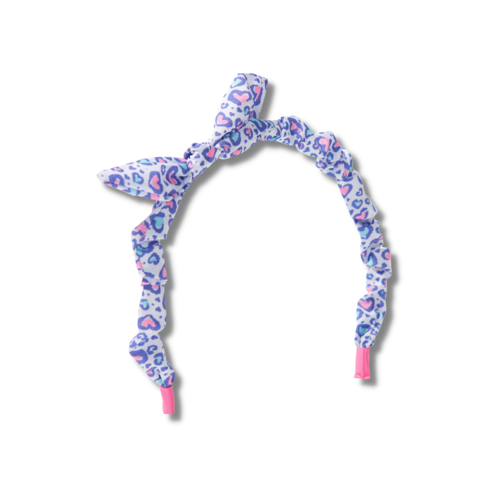 Hatley Leopard Hearts Bow Headband
