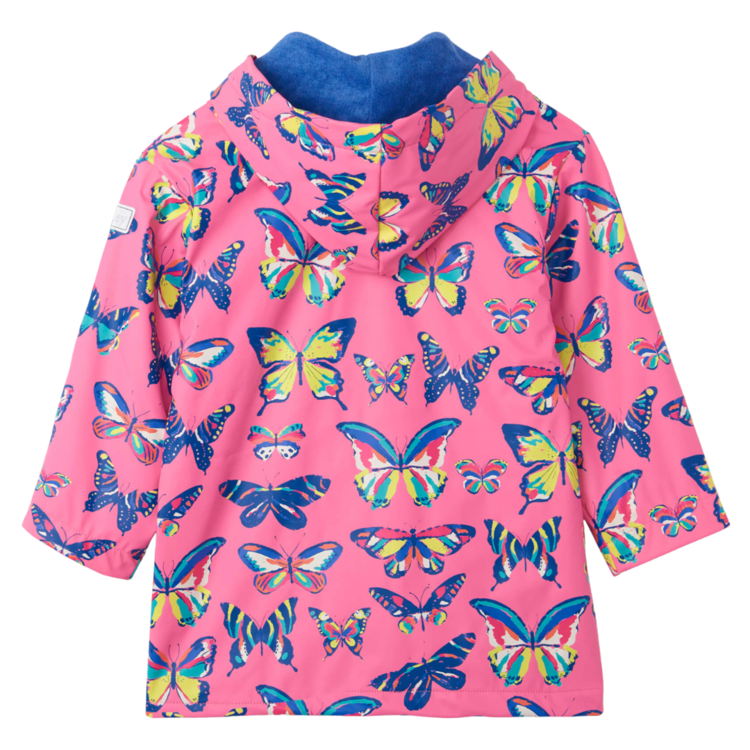 Hatley Hatley Vibrant Butterflies Raincoat Pink Carnation