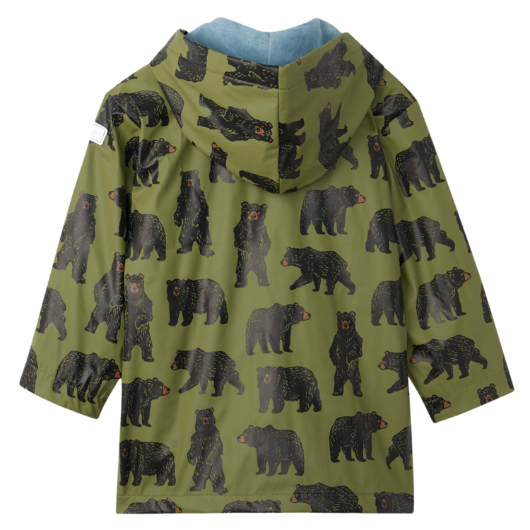 Hatley Hatley Wild Bears Raincoat Green