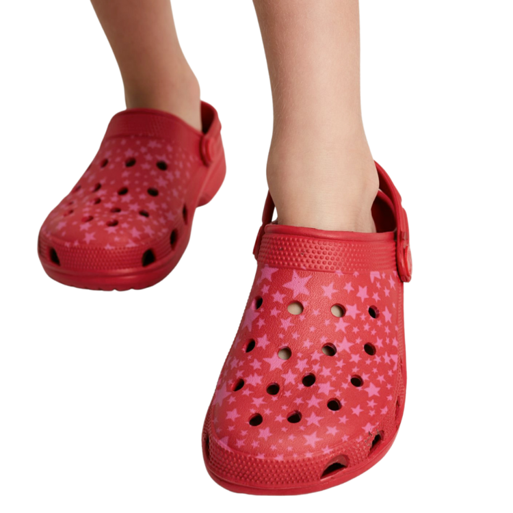 Joules Joules Poole Clog Red Stars