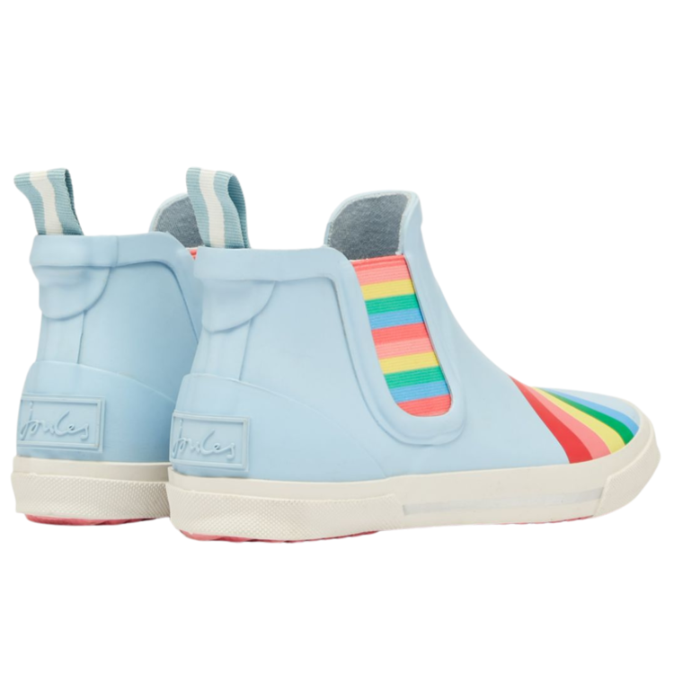 Joules Joules Short Rain Welly Blue Rainbow