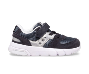 Saucony Jazz Lite 2.0 Navy Silver Kids Shoes in Canada Kiddie Kobbler St Laurent
