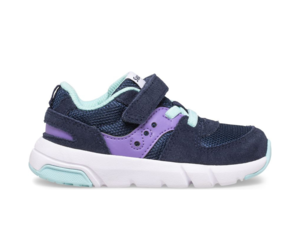 Saucony Jazz Lite 2.0 Navy Purple Turq Kids Shoes in Canada Kiddie Kobbler St Laurent