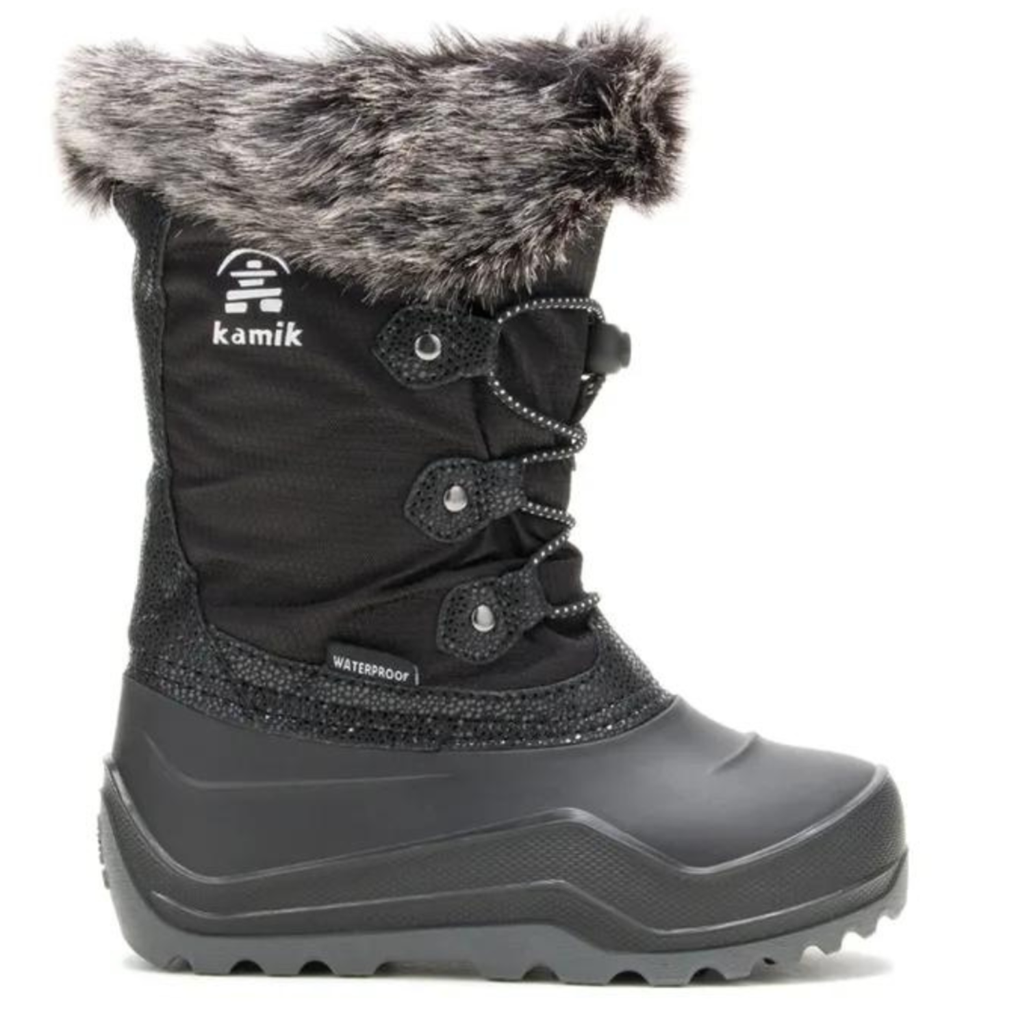 Kamik Powdery 3 BLK Kids Shoes in Canada Kiddie Kobbler St Laurent