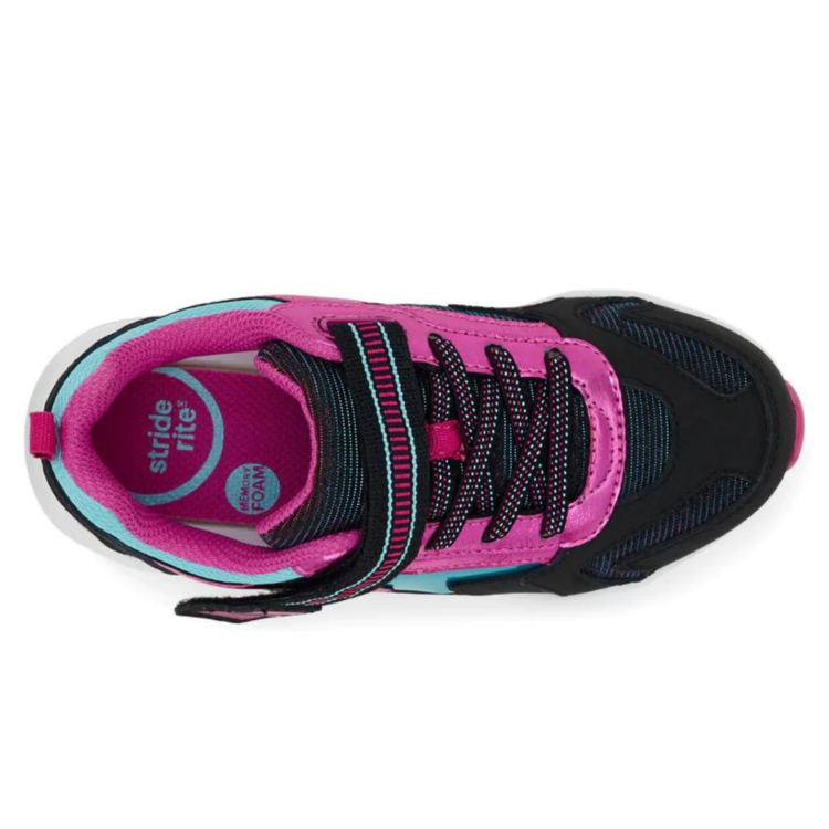 Stride Rite Lighted Cosmic Black Multi Adaptable (XW) Kids Shoes CAN