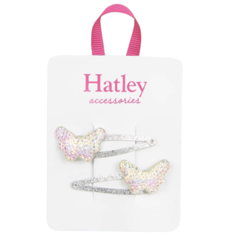 Hatley Sparkling Butterflies Snap Clips