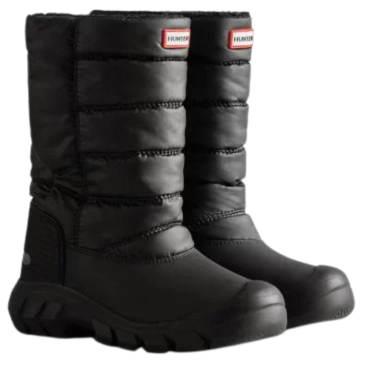 Hunter Hunter Kids Intrepid Tall Snow Boot Black