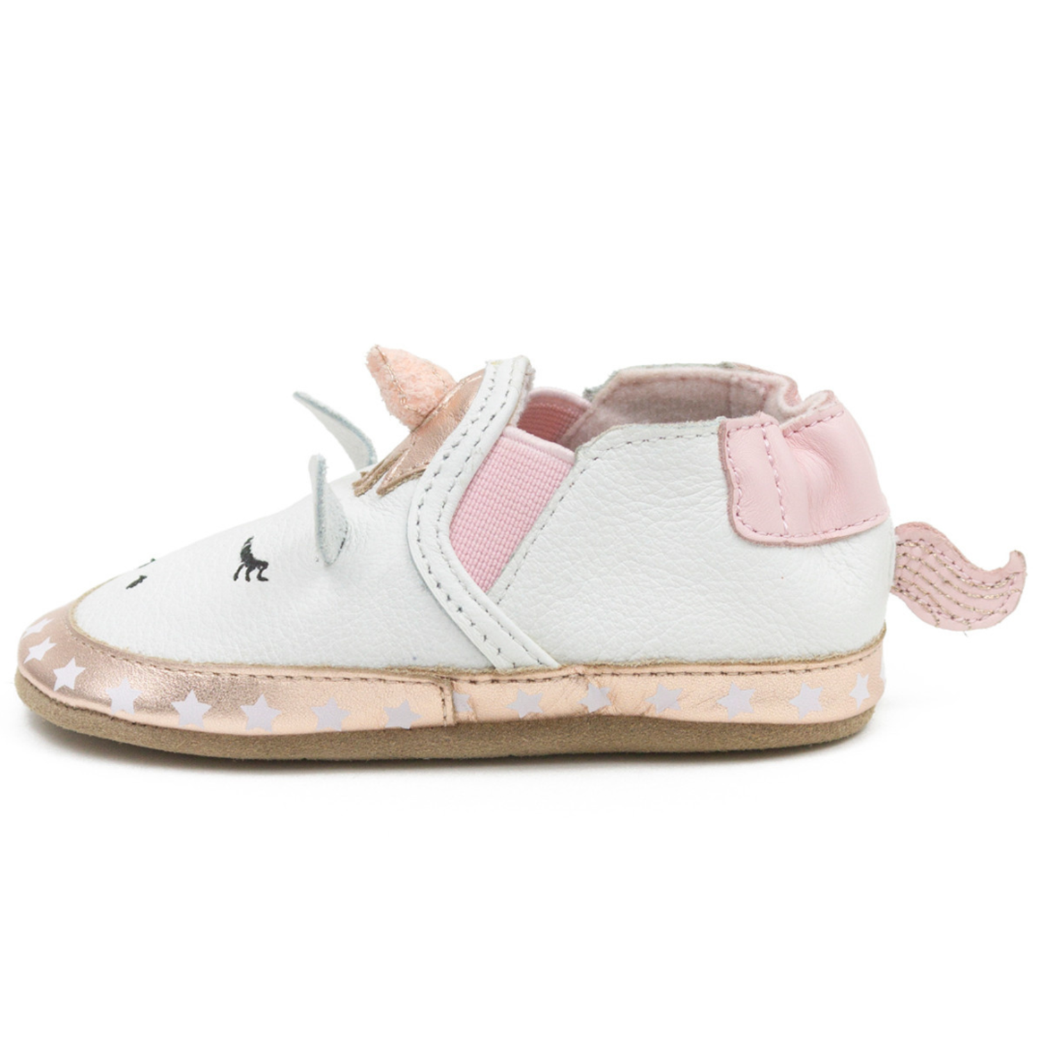 Robeez Soft Soles Evie White Kiddie Kobbler St Laurent