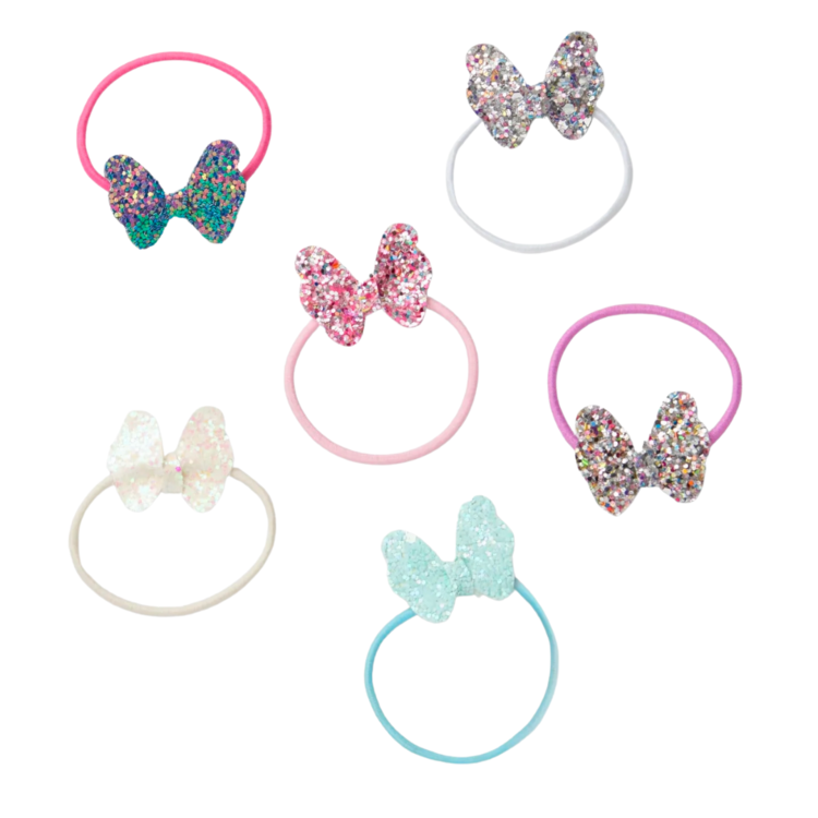 Hatley Hatley Shimmer Bows Hair Elastic Pack