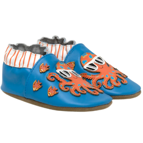 Robeez Soft Soles Octopus Blue (0 - 6M)
