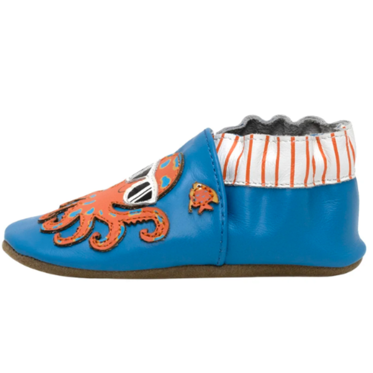 Robeez Robeez Soft Soles Octopus Blue