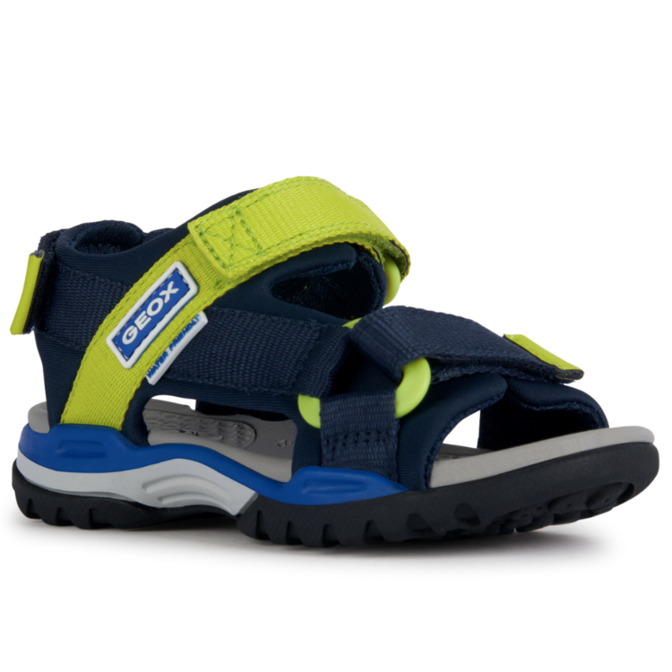 Geox Geox J Borealis (O/T) Navy/Lime