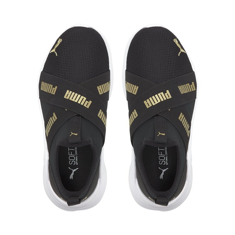 Puma Puma Wired Run Slip On Black/Team Gold