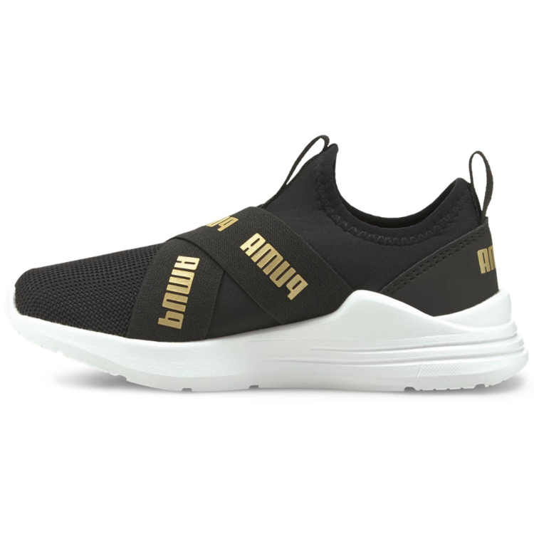 Puma Puma Wired Run Slip On Black/Team Gold