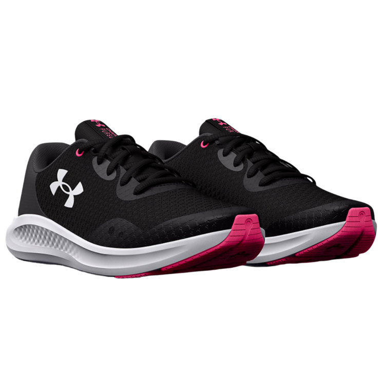 Under Armour Under Armour GS Charged Pursuit 3 Black/Jet Gray Youth 6.5 + 7