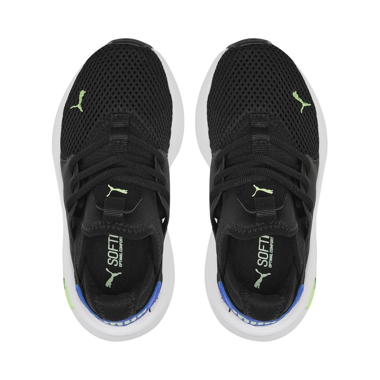 Puma Puma Softride Enzo Jr Black/Fizzy Lime Youth 6.5 + 7