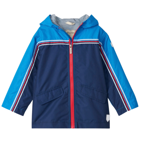 Hatley Nautical Microfiber Rain Jacket (Size 12)