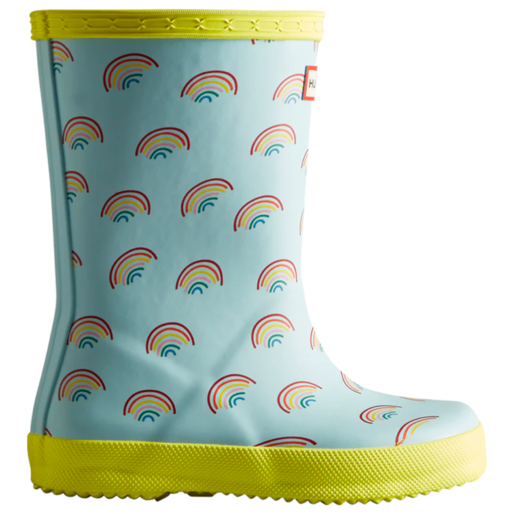 Hunter Hunter Kids First Classic Mini Rainbow Print Boot