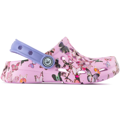 Joybees Kids' Active Graphic Clog Lavender Butterfly