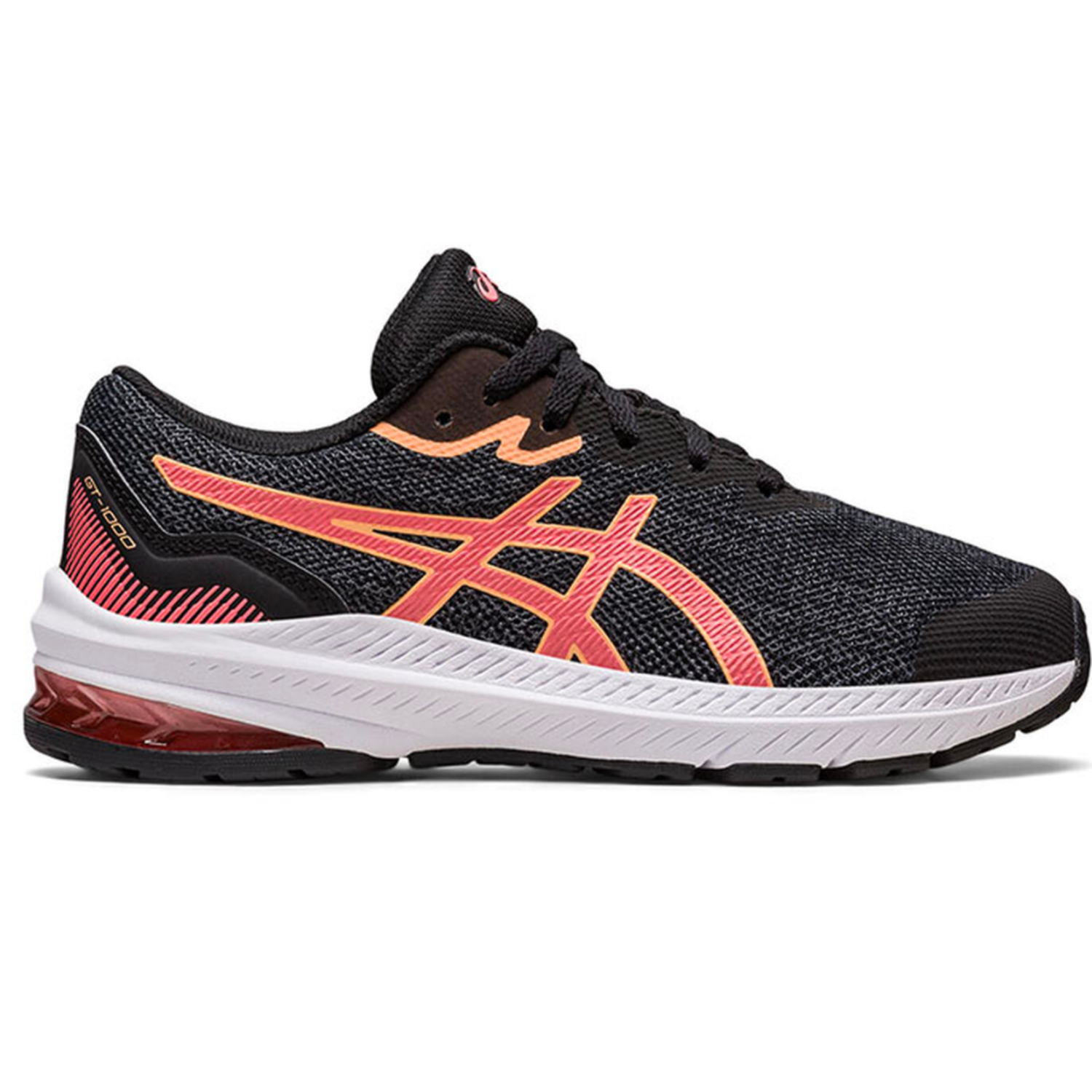 Asics GT 1000 11 GS Black Papaya Kiddie Kobbler St Laurent