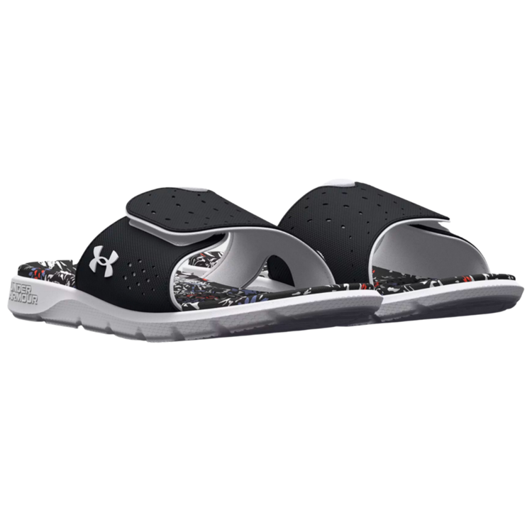 Under Armour Under Armour Ignite 7 Graphic FB Slide Black/White