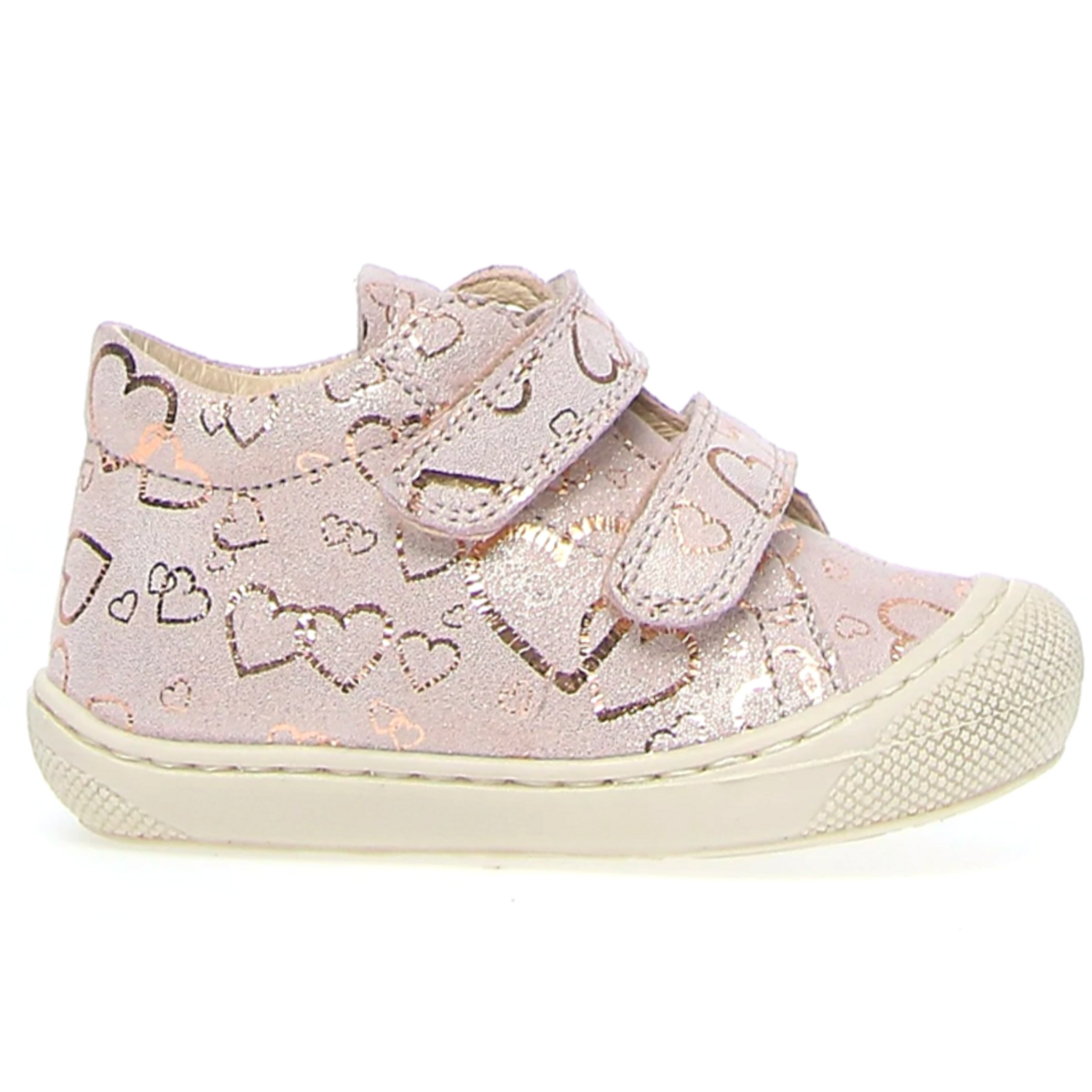 Naturino Girl's Cocoon Vl Big Hearts Print Sneakers - Cipria – Just Shoes  for Kids
