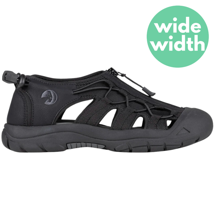 Billy Footwear Billy's Womens River Sandal Black to the Floor