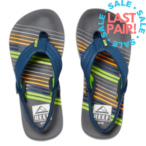 Reef AHI Stripe Green (Toddler 7/8)