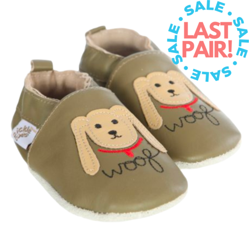 Tickle Toes Soft Leather Slipper Puppies (0 - 6M)