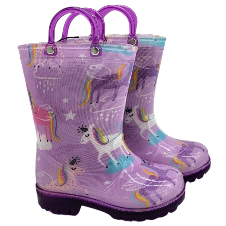 Details Details Light Up Rainboot Unicorn